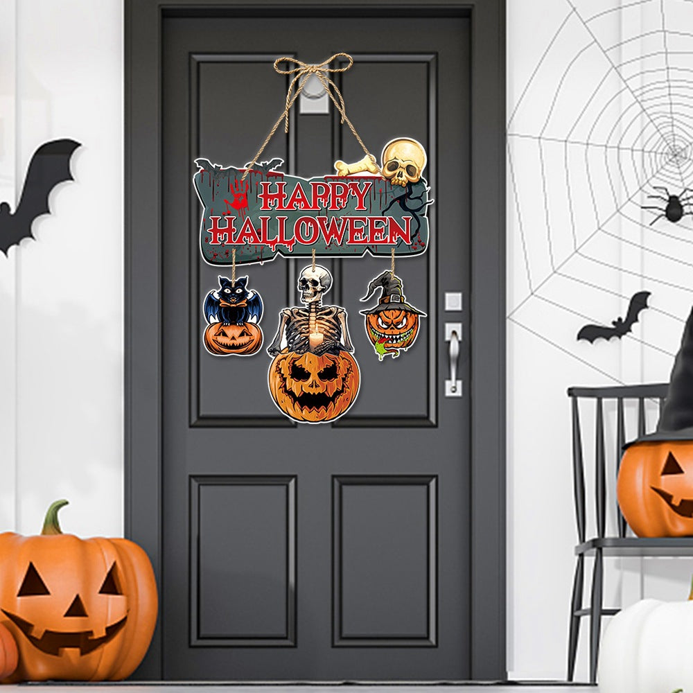 Pumpkin Door Hanging Banner | Premium Halloween Entry Decor