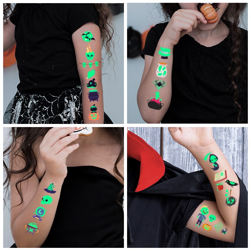 Luminous Tattoo Stickers | Premium Halloween Party Favor