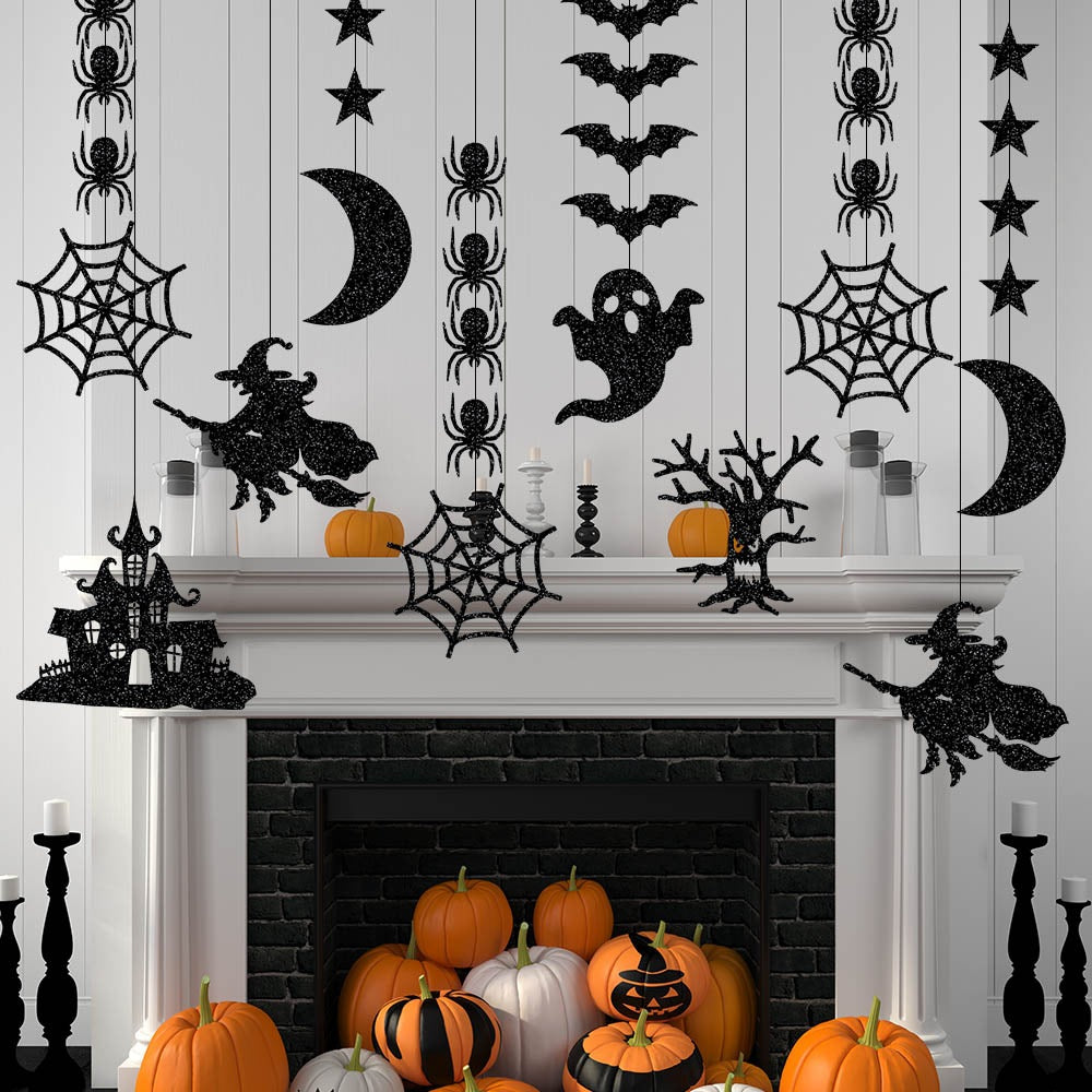 Halloween Streamer Décor Set, 6pc | Premium Party Hanging Decorations