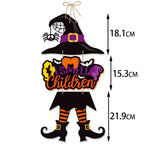 Halloween Door Hanger Set | Premium Pumpkin & Bat Decorations