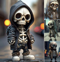 Resin Skeleton Figurine Set | Premium Halloween Home Decor