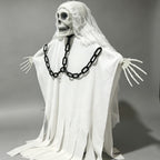 Hanging Ghost Skeleton Ornament | Premium Halloween Door Decor