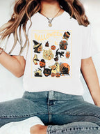 Halloween Graphic Tee | Premium Round Neck Short Sleeve Shirt