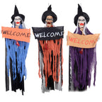 Hanging Ghost Electric Skull Light | Premium Halloween Haunted Decor