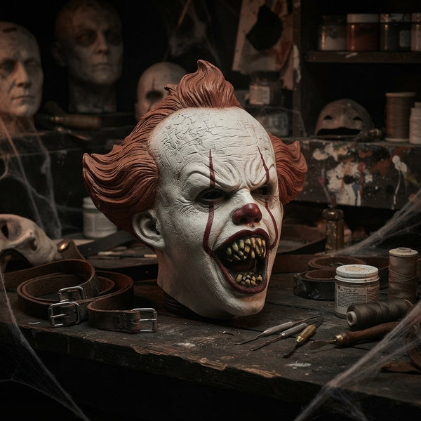 Latex Clown Mask | Premium Halloween Costume Prop - product-storytelling-v2